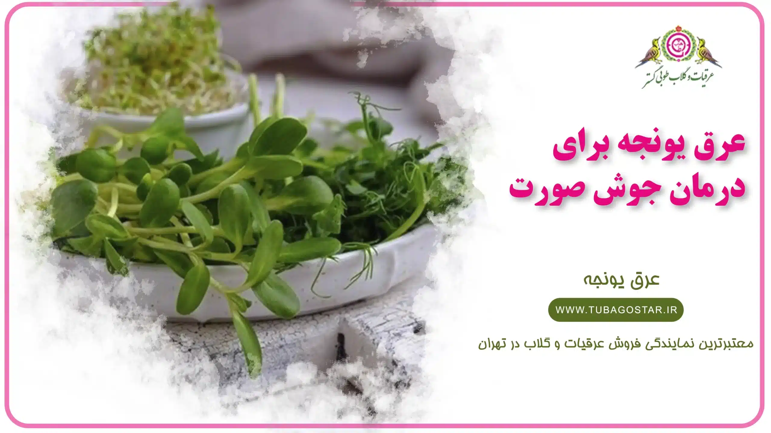عرق یونجه برای جوش صورت