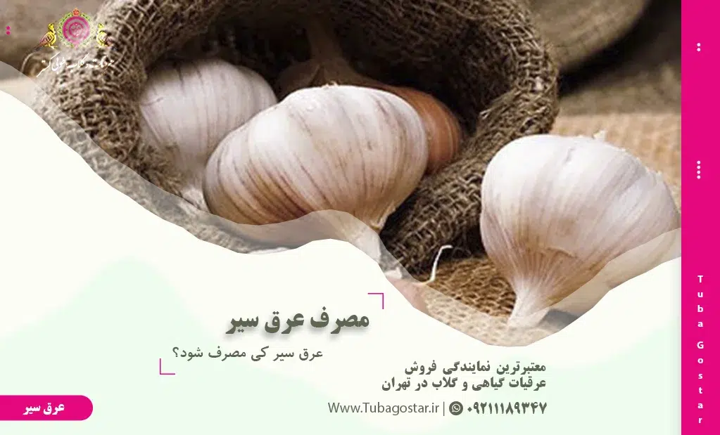 عرق سیر کی مصرف شود