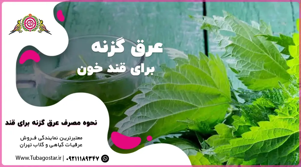 عرق گزنه برای قند